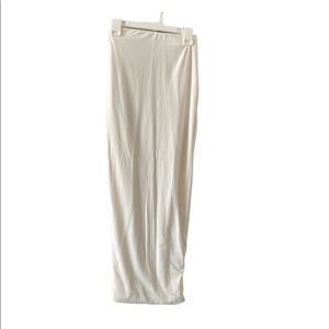 Fashion Nova white tight long skirt